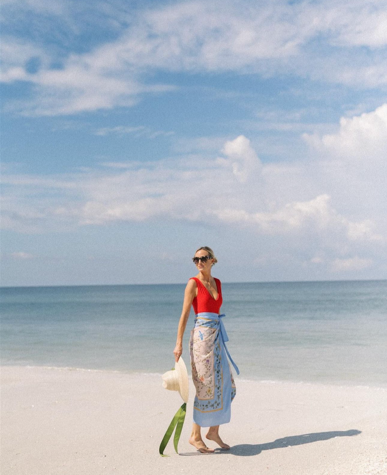 Hollyhock Sun Hat - Wide & Short Light Pink Grosgrain Ribbon