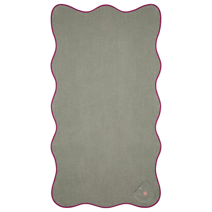 Wavy Beach Towel – Mint