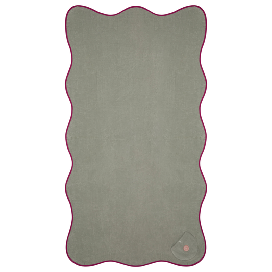 Wavy Beach Towel – Mint