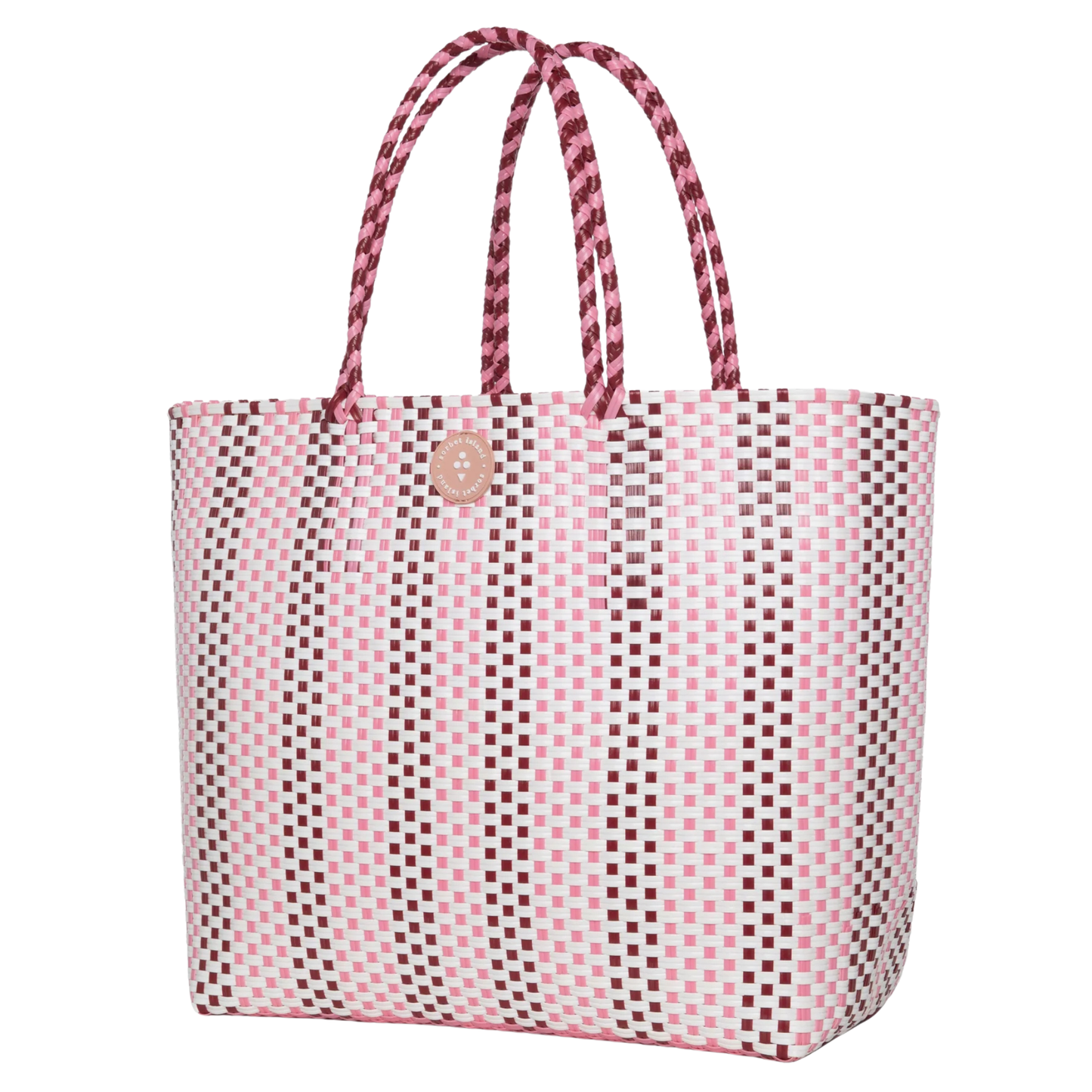 Woven Tote Bag – Pink