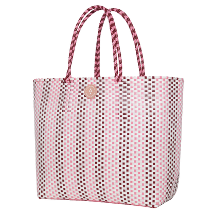 Woven Tote Bag – Pink