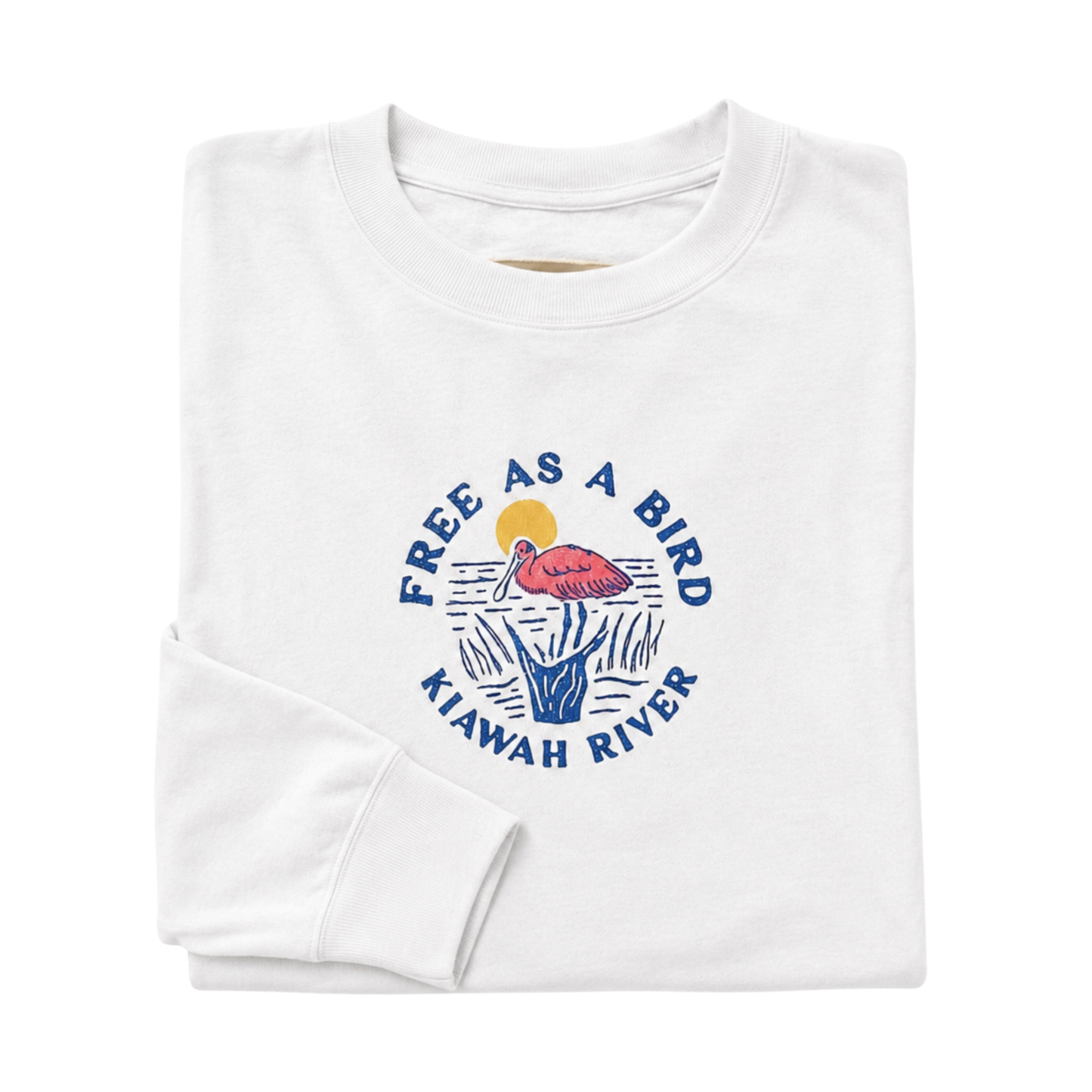 Women's Free as a Bird Reverse Terry Crew - Ivory