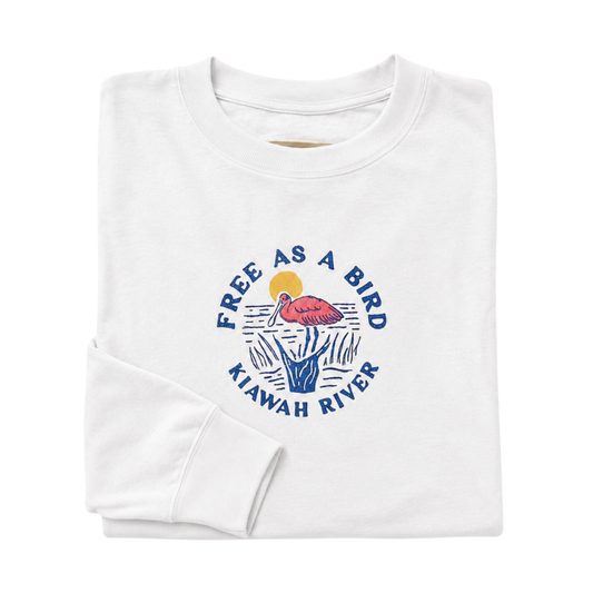 Women's Free as a Bird Reverse Terry Crew - Ivory