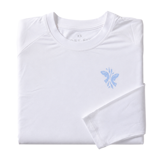 Women's Kiawah River Bamboo Shade Long Sleeve Tee - White