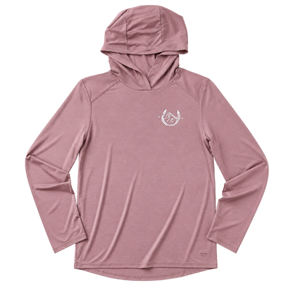 Women's Spoonbill Bamboo Shade Hoodie - Fig