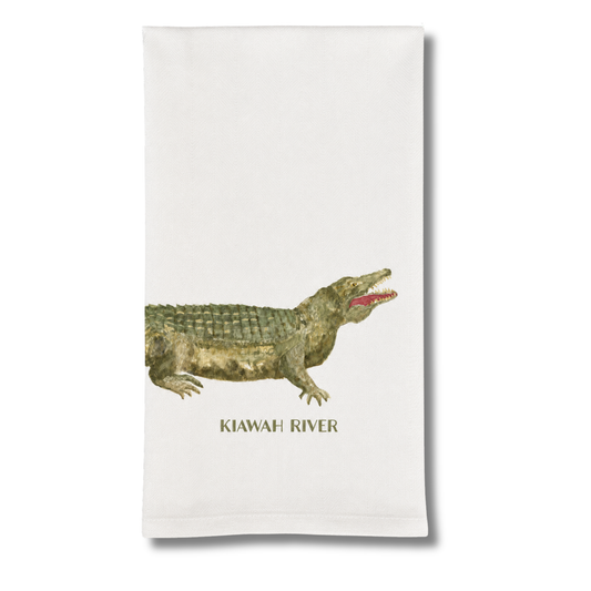 Kiawah River Tale to Tell Alligator Dish Towel