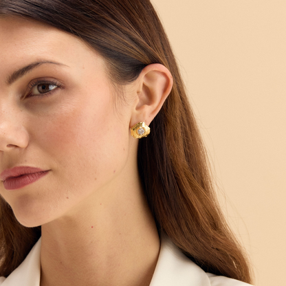 Cannonborough Gold Plated Stud Earring