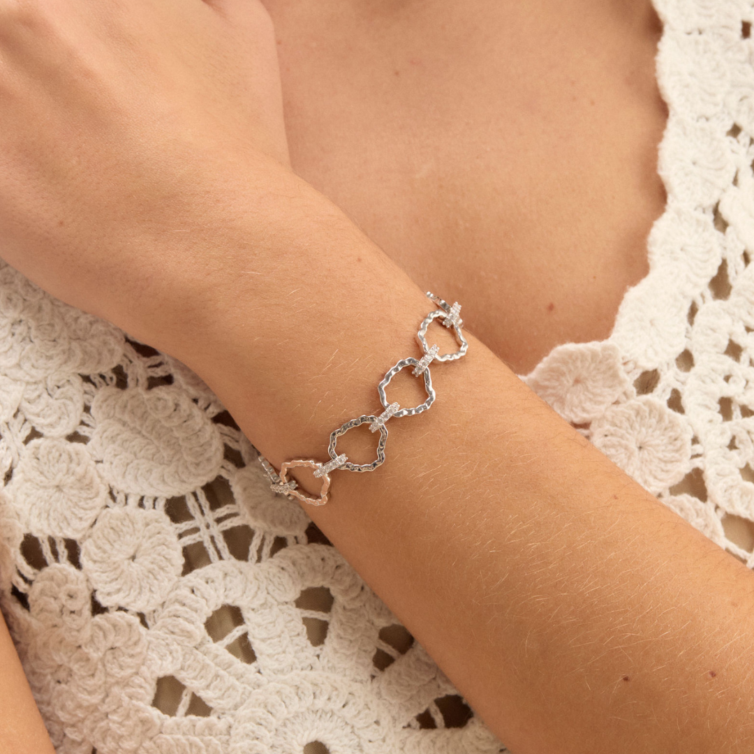 Radcliffeborough Rhodium Plated Bracelet