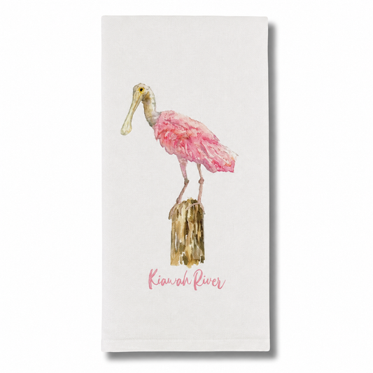Kiawah River Spoonbill Dish Towel