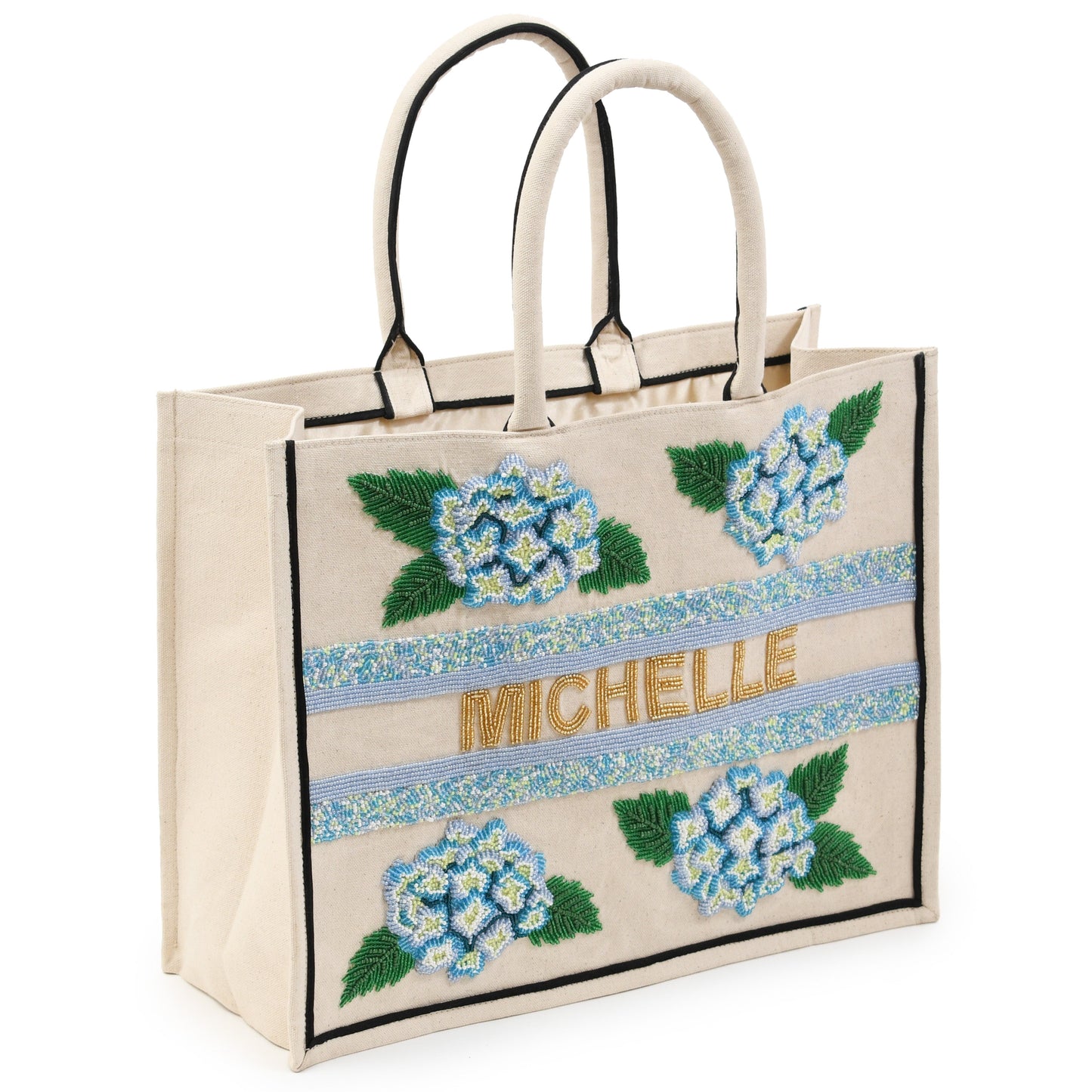 Madeleine Tote – Blue Hydrangea