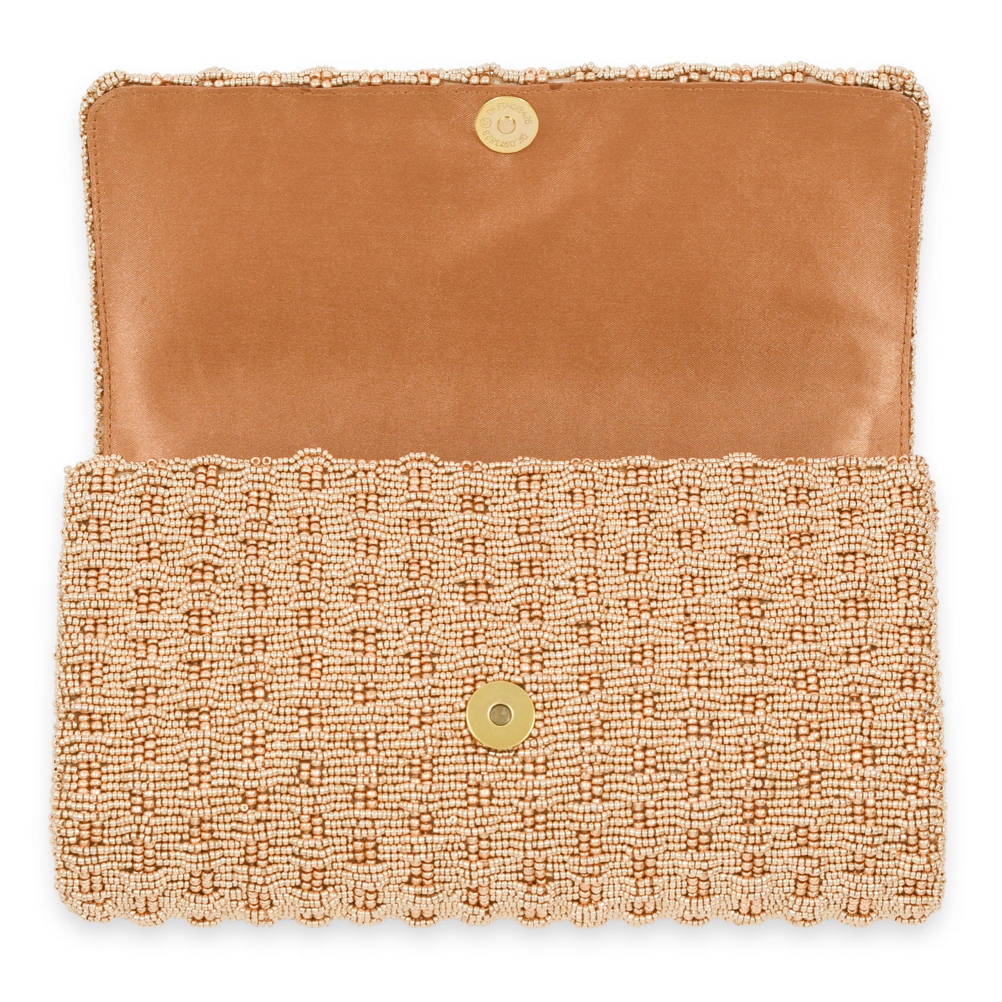 Jackie Custom Beaded Basketweave Clutch