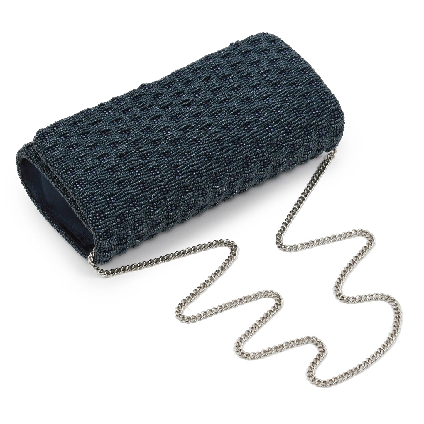 Jackie Custom Beaded Basketweave Clutch
