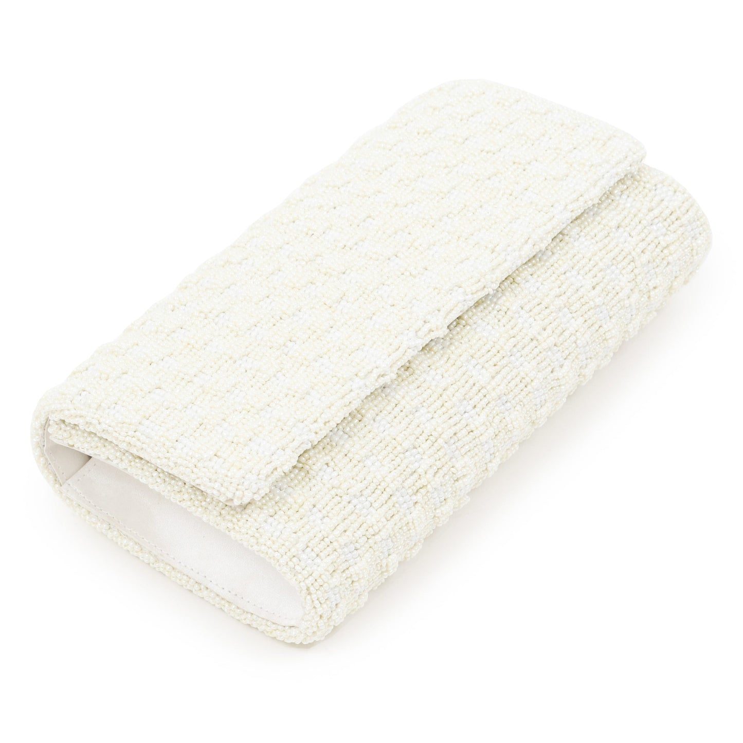 Jackie Custom Beaded Basketweave Clutch