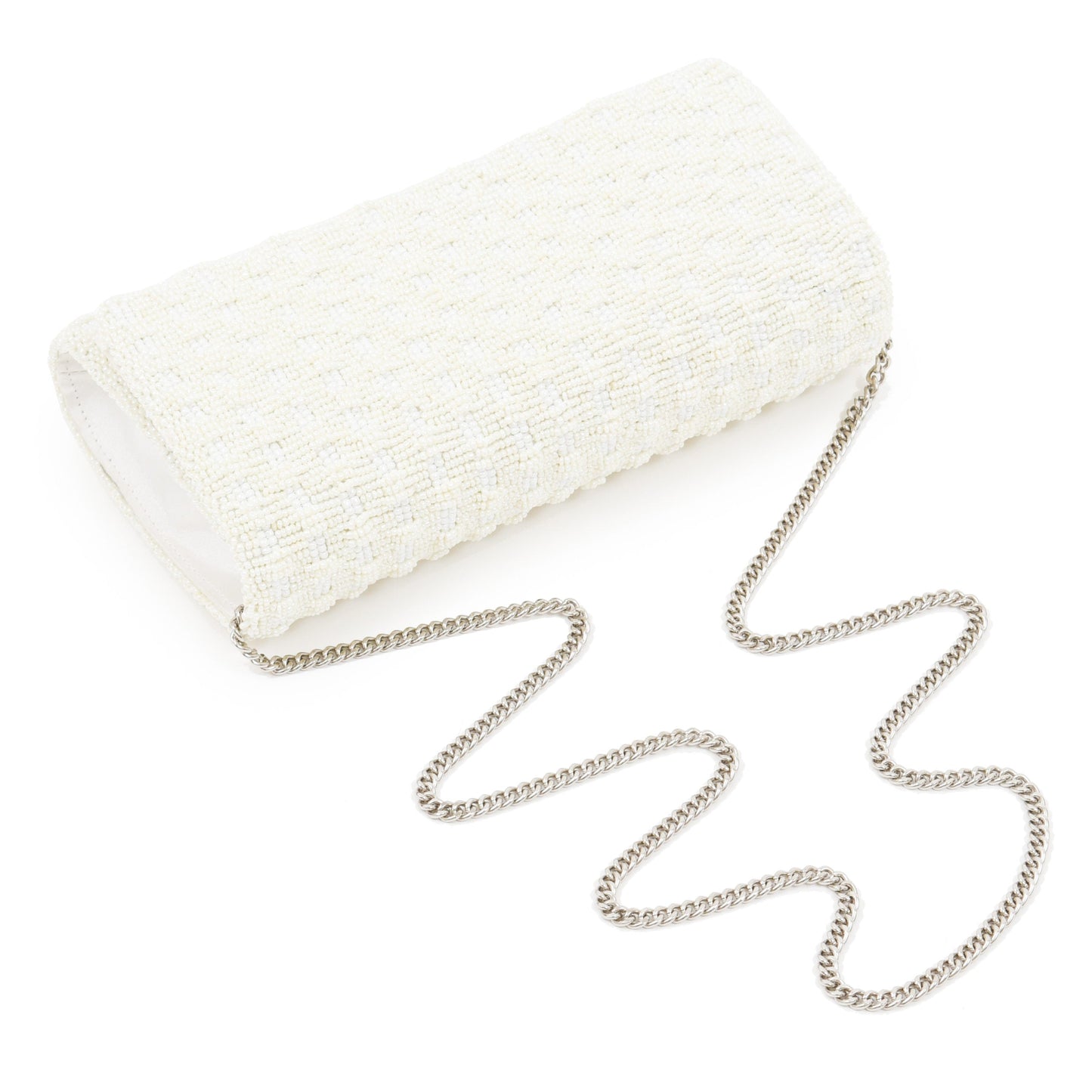 Jackie Custom Beaded Basketweave Clutch