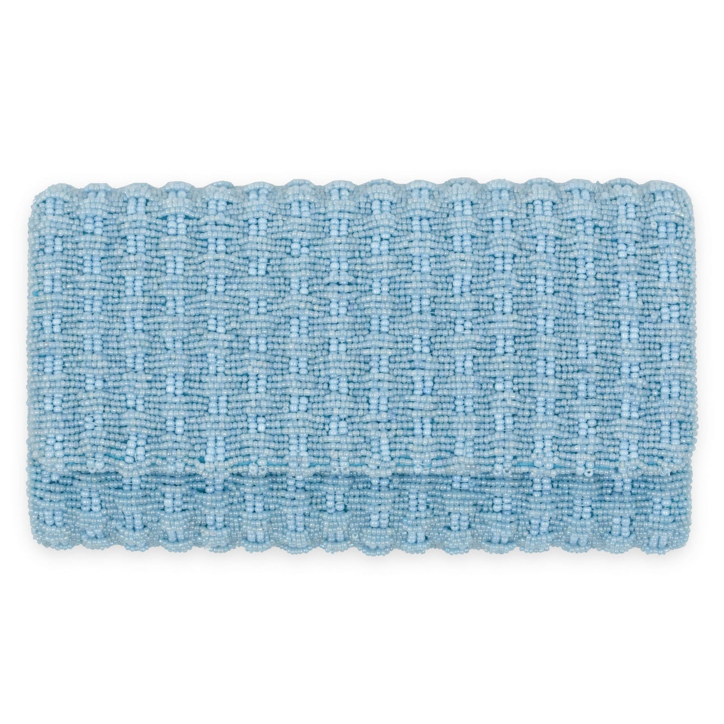 Jackie Custom Beaded Basketweave Clutch
