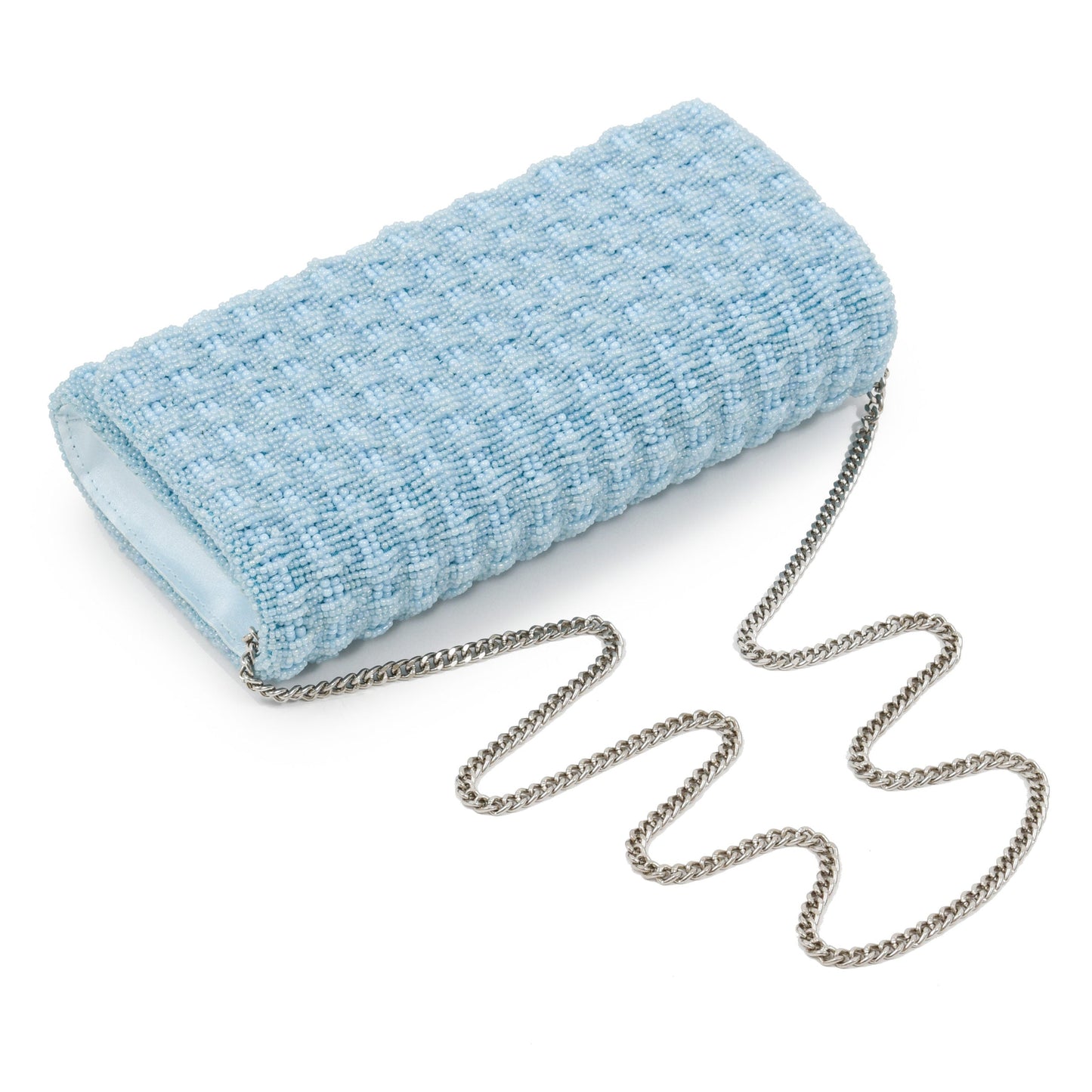 Jackie Custom Beaded Basketweave Clutch