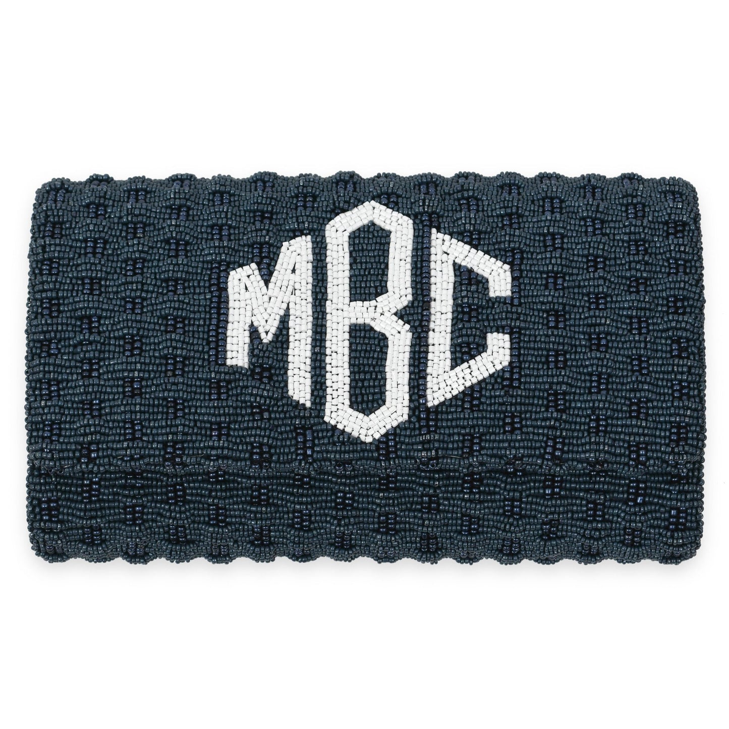 Jackie Custom Beaded Basketweave Clutch