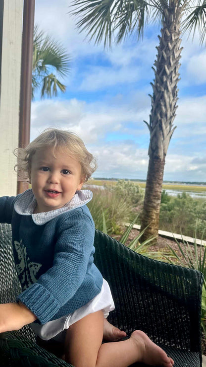 Children's Kiawah River Cotton Sweater - River