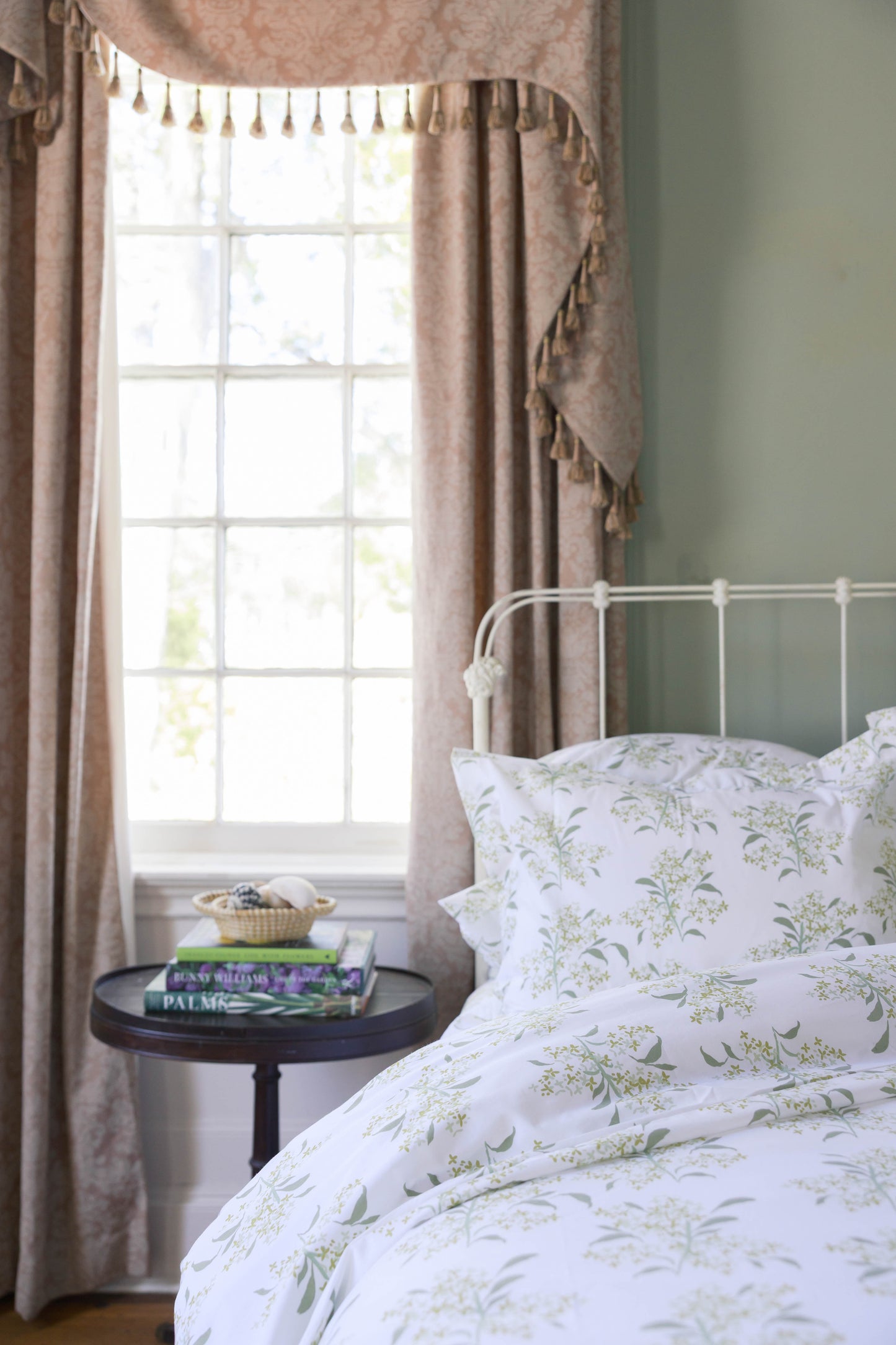 Lilac in Green Pillow Case