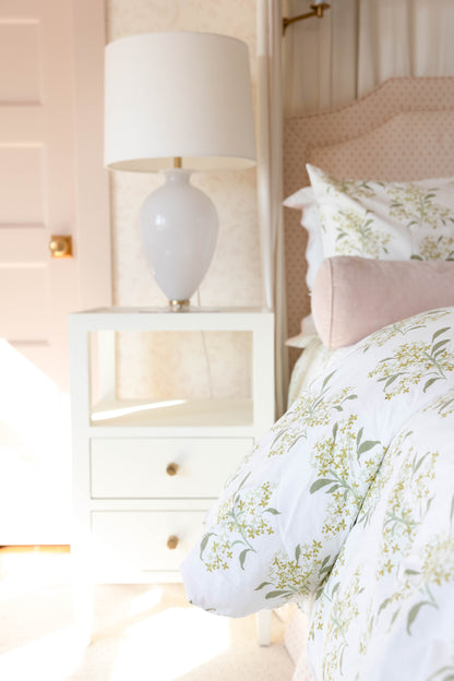 Lilac in Green Pillow Case
