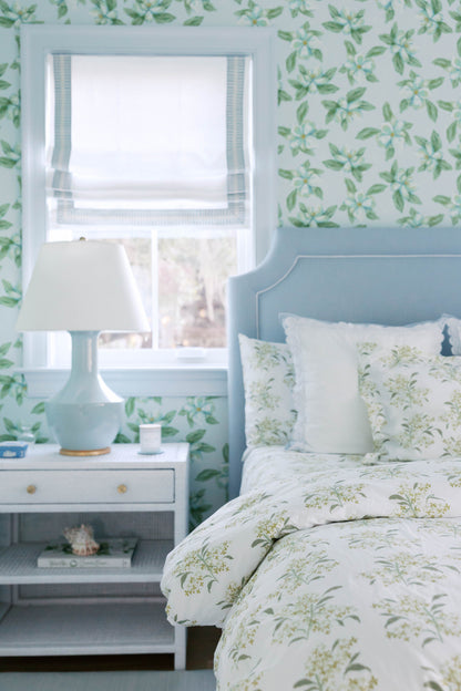 Lilac in Green Pillow Case
