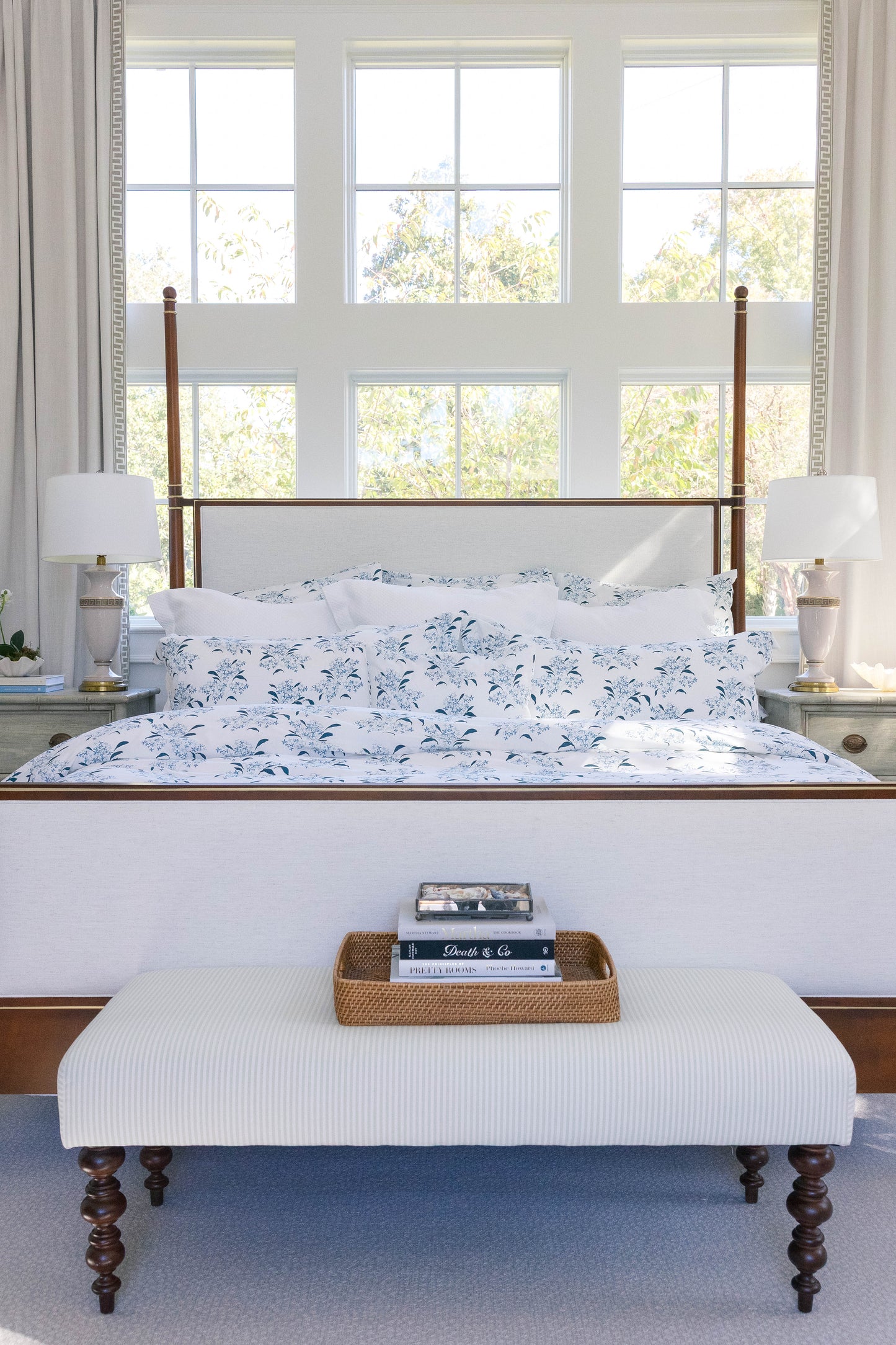 Lilac in Blue Duvet Cover