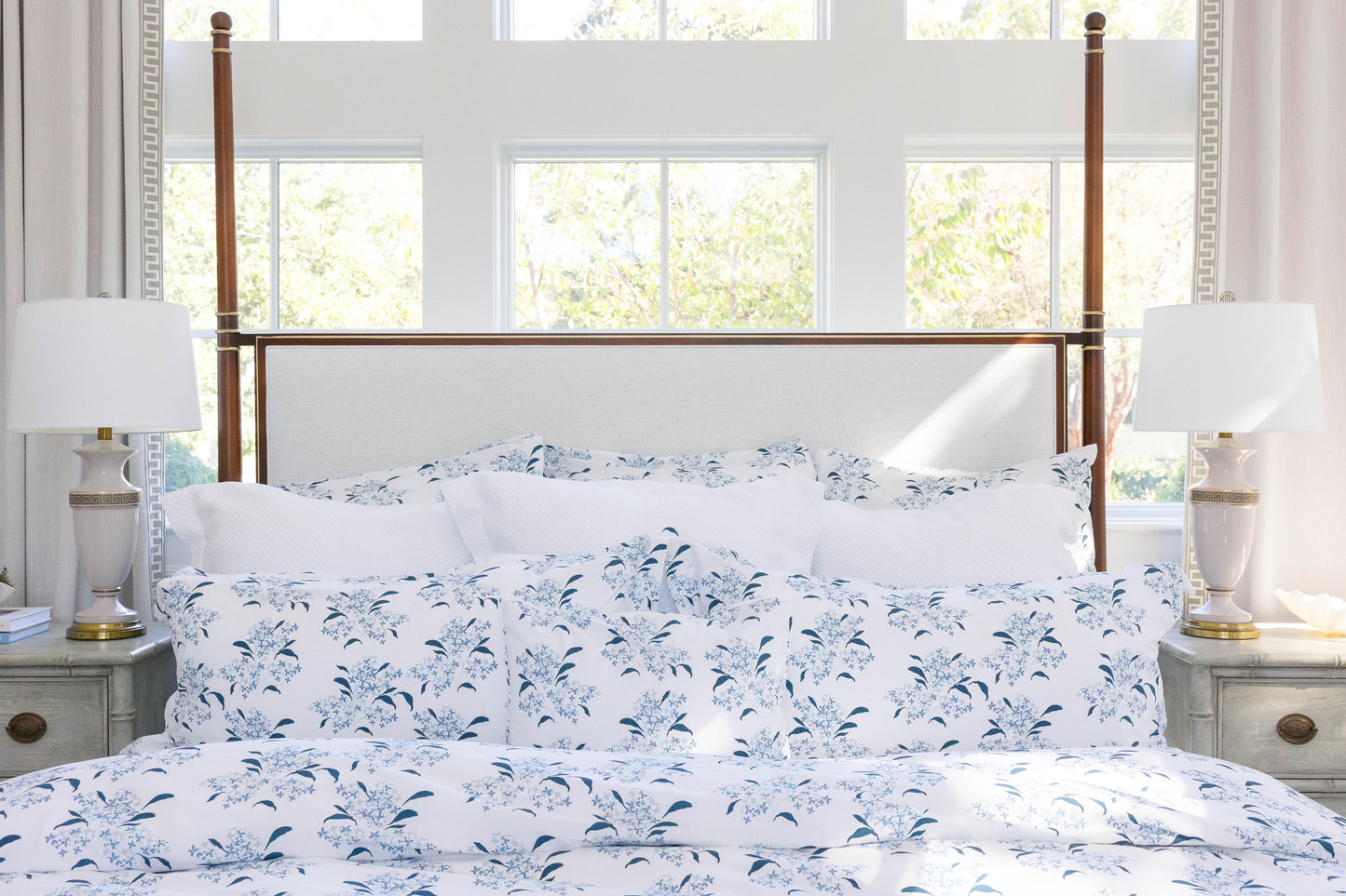 Lilac in Blue Duvet Cover
