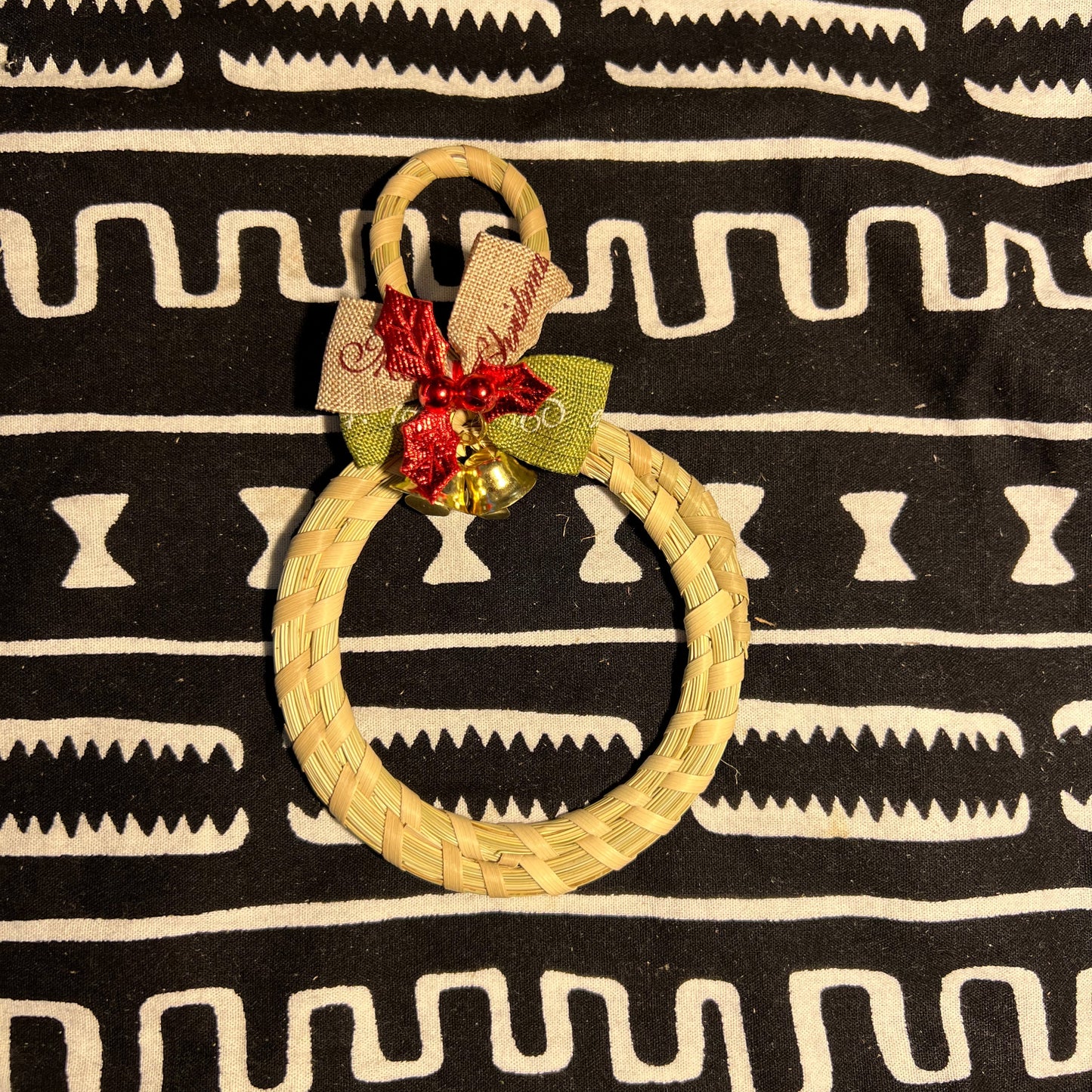 Christmas/Holiday ornaments made with Sweetgrass and Palmetto