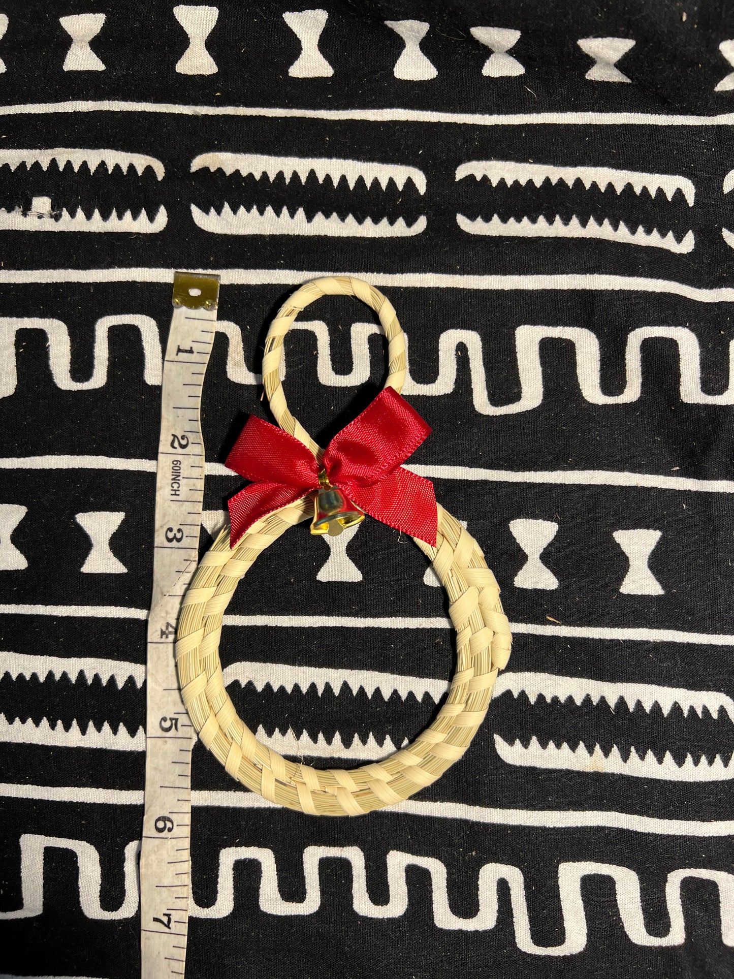 Christmas/Holiday ornaments made with Sweetgrass and Palmetto