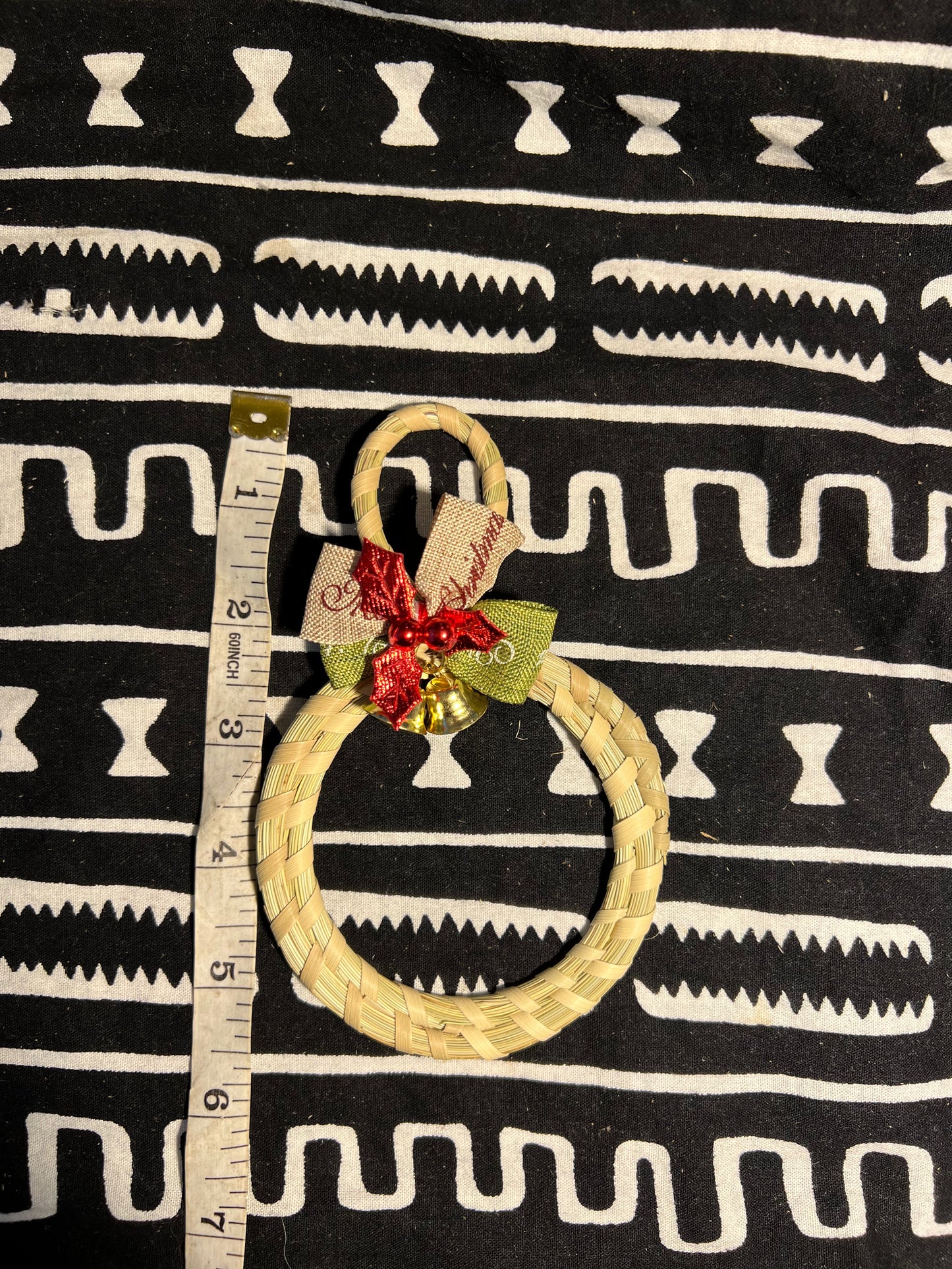 Christmas/Holiday ornaments made with Sweetgrass and Palmetto