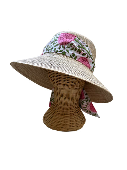 Short Block Print Hat Scarf - 4 Pack