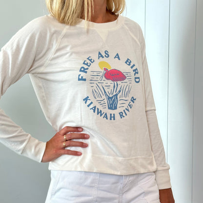 Women's Free As a Bird Lightweight French Terry Top