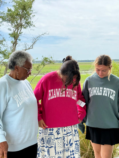 Roseate Pink - Vintage Kiawah River Varsity Sweatshirt