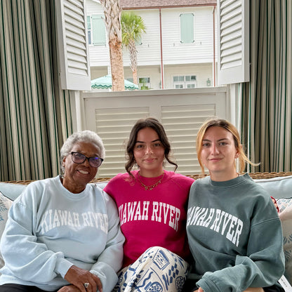 Roseate Pink - Vintage Kiawah River Varsity Sweatshirt