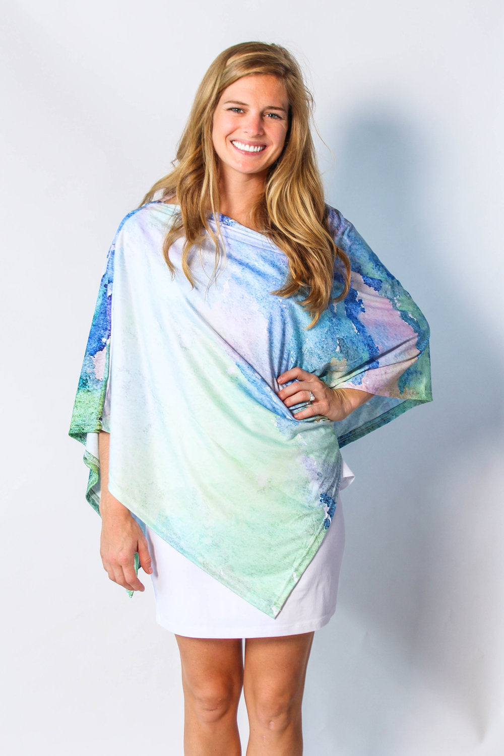 Sea Splatter Party Poncho