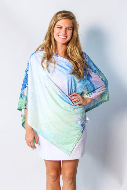 Sea Splatter Party Poncho