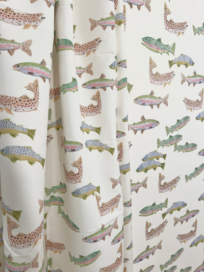 Tight Lines in Cream Wallpaper