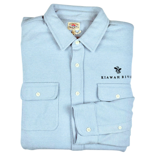 Sweater Shirt - Ice Blue Twill