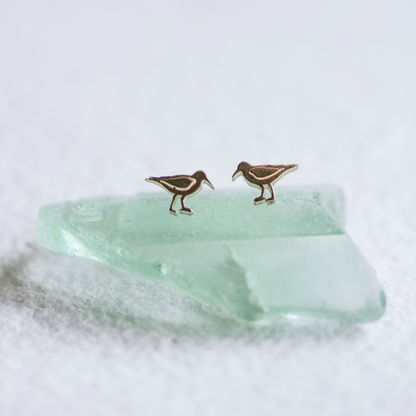 14kt Gold Shorebird Studs