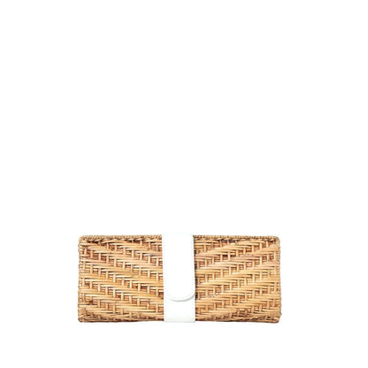 Karen Woven Rattan Clutch