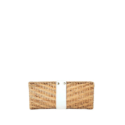 Karen Woven Rattan Clutch