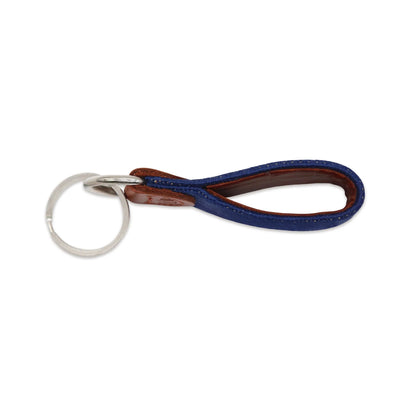Red Fish Key Fob - Navy