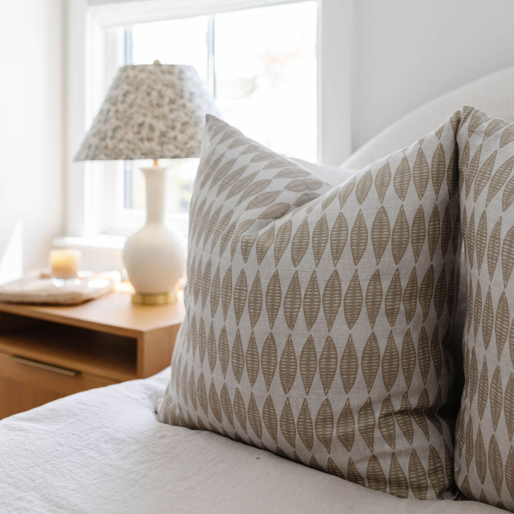 Leaflette Pillow in Suede