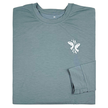 Kiawah River Elevate Lightweight Long Sleeve Tee - Stormy Sea