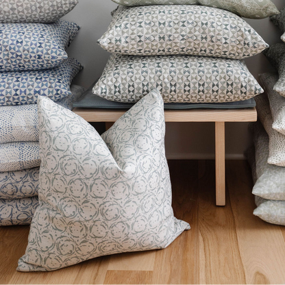 Nest Pillow in Raindrop