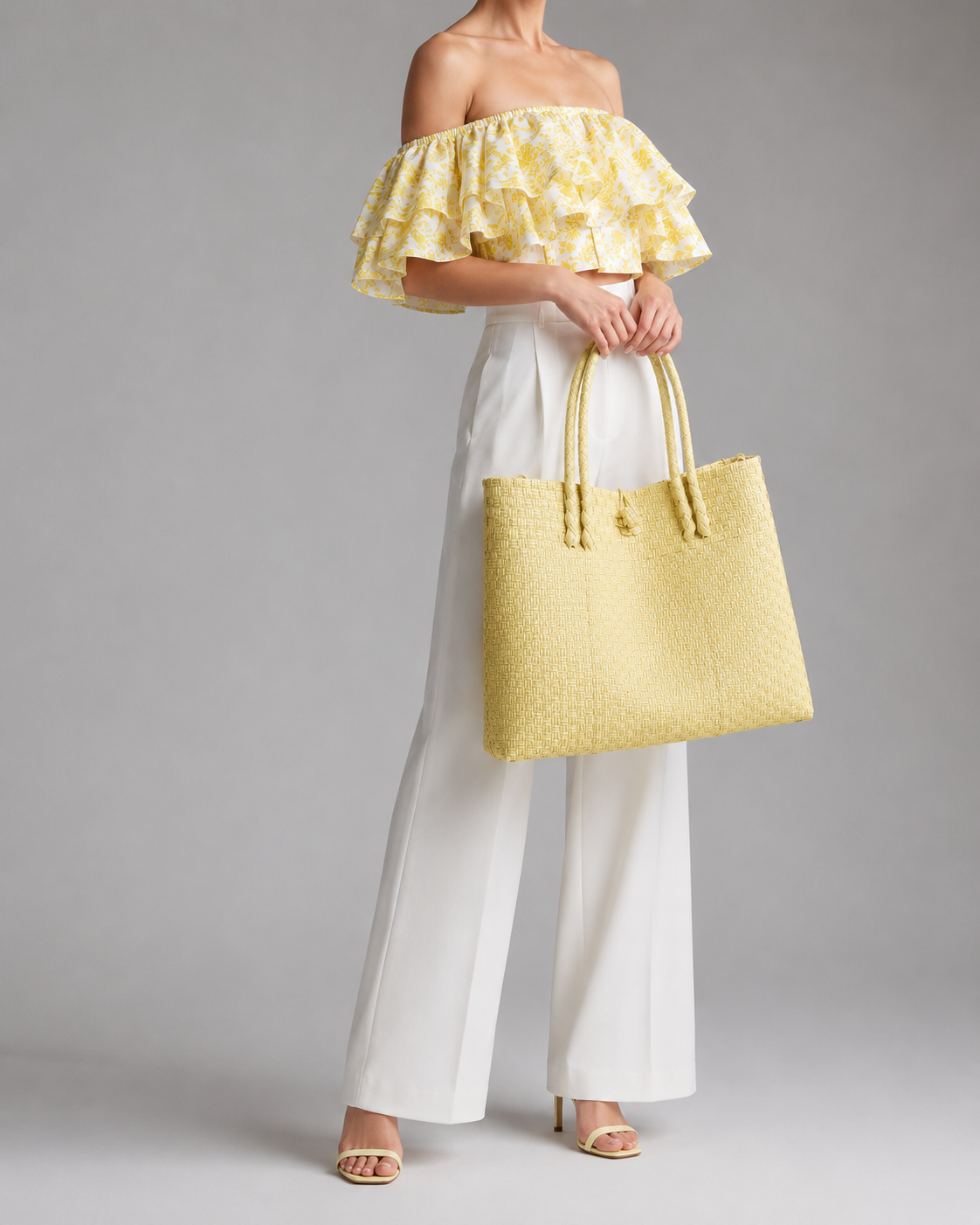 The Maxi Piper Handwoven Tote •Recycled Plastic