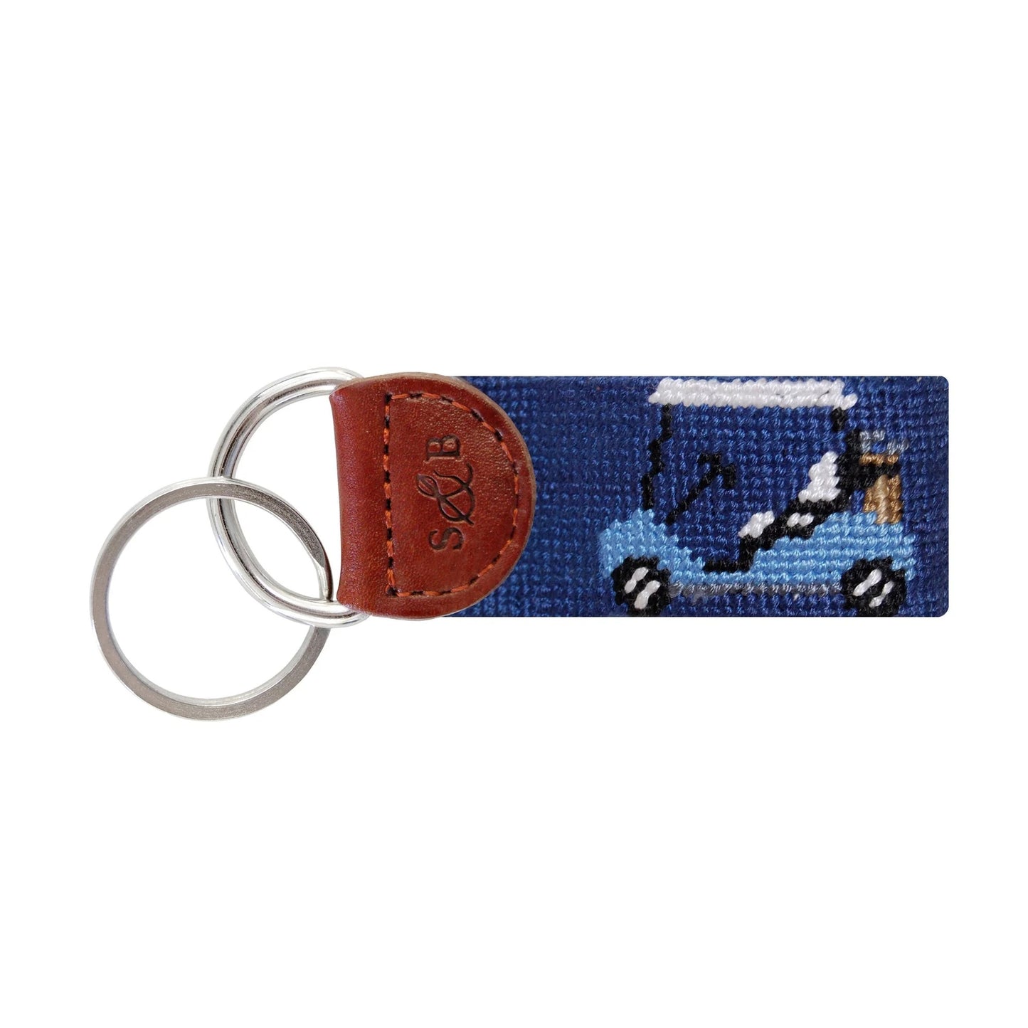 Rainbow Golf Cart Key Fob - Navy