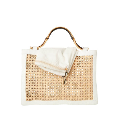 The Reece Wicker Cane Handbag