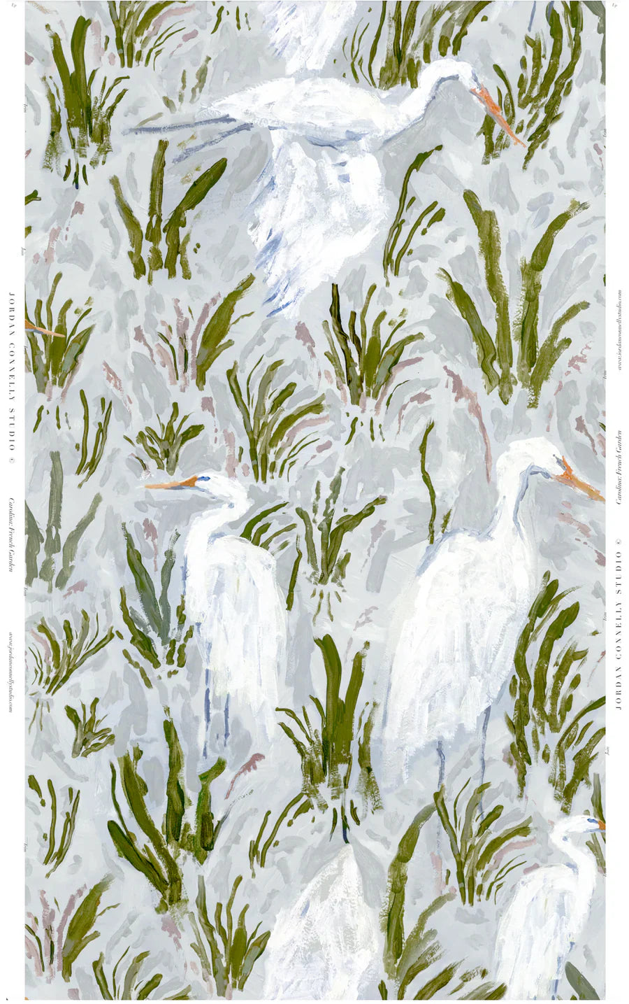 Carolina in French Garden Wallpaper