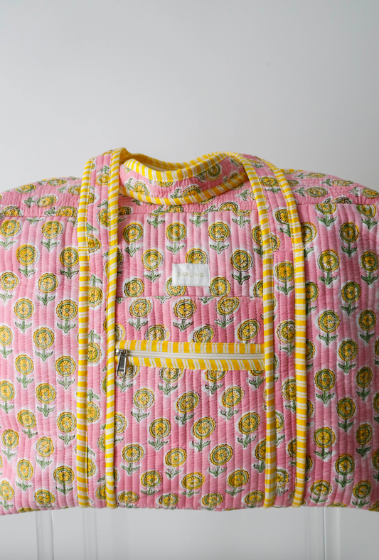 Weekender Bag in Pink Lemonade